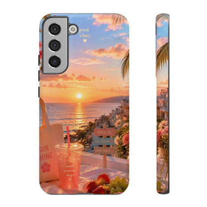 Sunset Beach Phone Case 'Good Vibes'