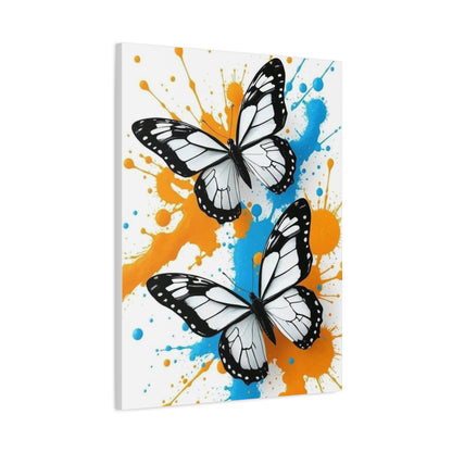 Butterfly Splash Canvas Wall Art — Matte Stretched Canvas