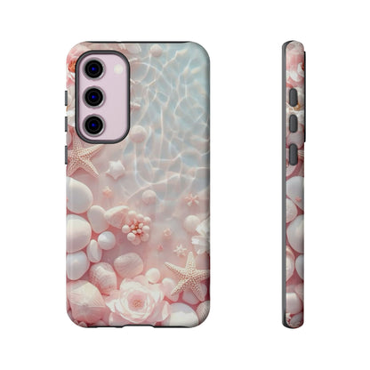 Tough Case - Pink Seashell Beach Phone Case