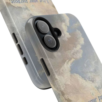 Cloudy Sky 'Live Your Purpose' Tough Phone Case — Motivational Protective Phone Cover