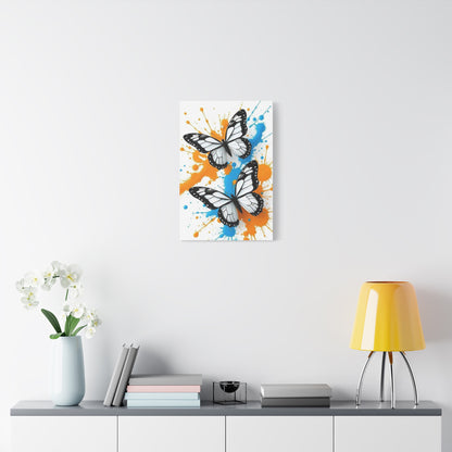 Butterfly Splash Canvas Wall Art — Matte Stretched Canvas