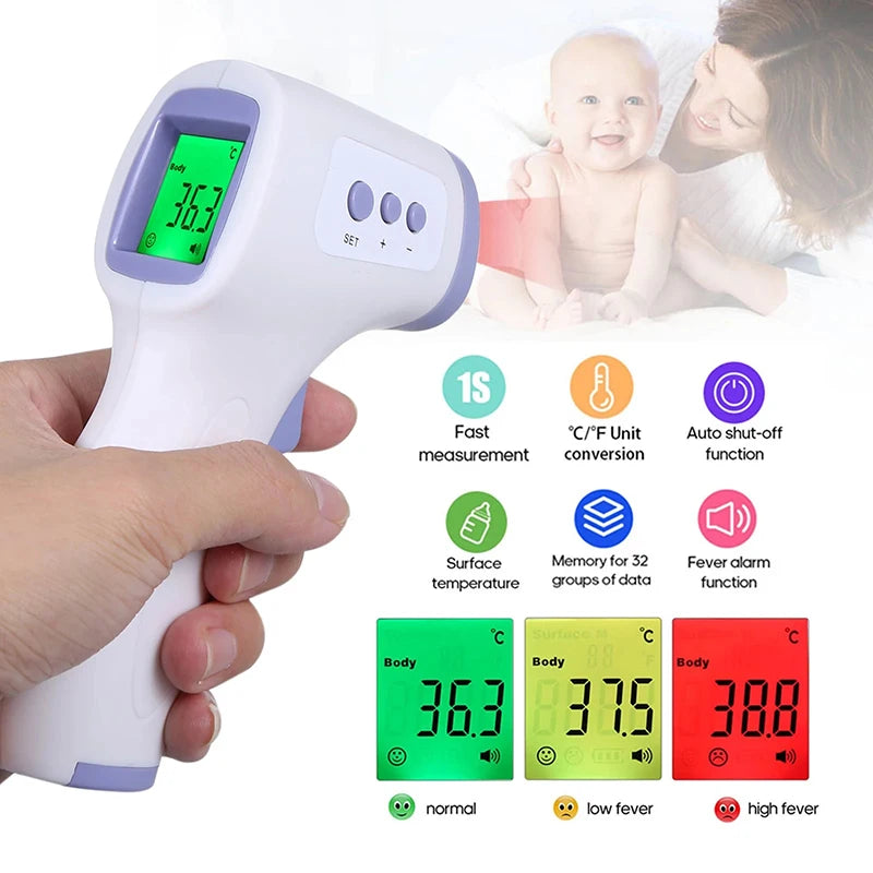 ALIWUZN Non-Contact Infrared Digital Baby Thermometer for Forehead & Ear