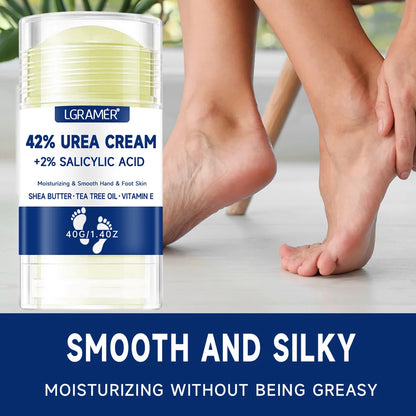 LGRAMER 42% Urea Cream with 2% Salicylic Acid- Intensive Foot Cream for Dry, Cracked Heels & Callus Remover