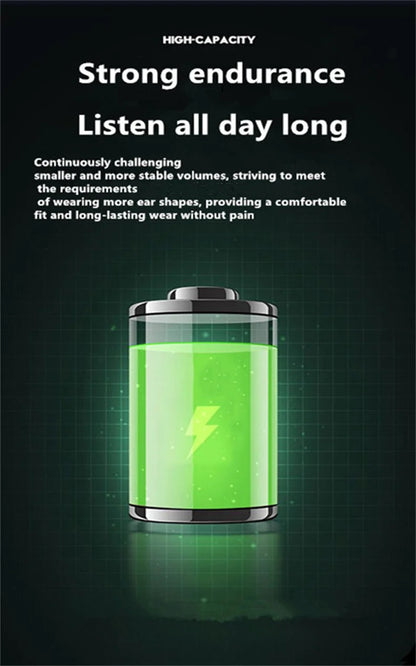 Clip-On Wireless Bluetooth Earphones - Open - Ear Sports Earbuds Bone Conduction Style TWS Headset