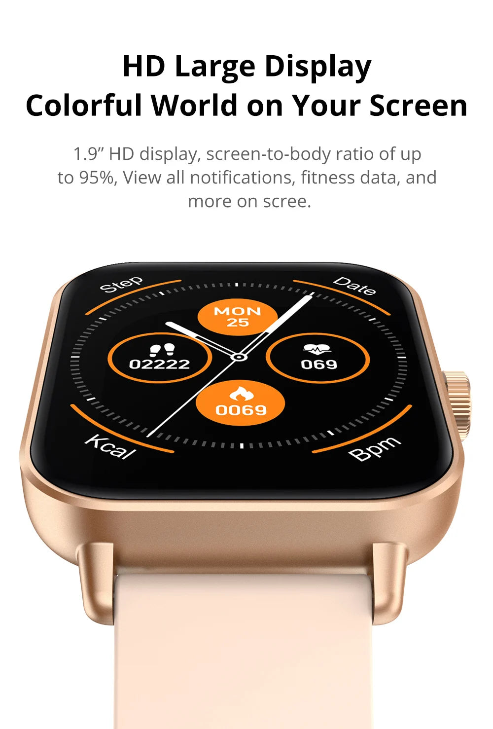 COLMI P81 Smart Watch - 1.9" HD Screen Bluetooth Calling Smartwatch for Men & Women