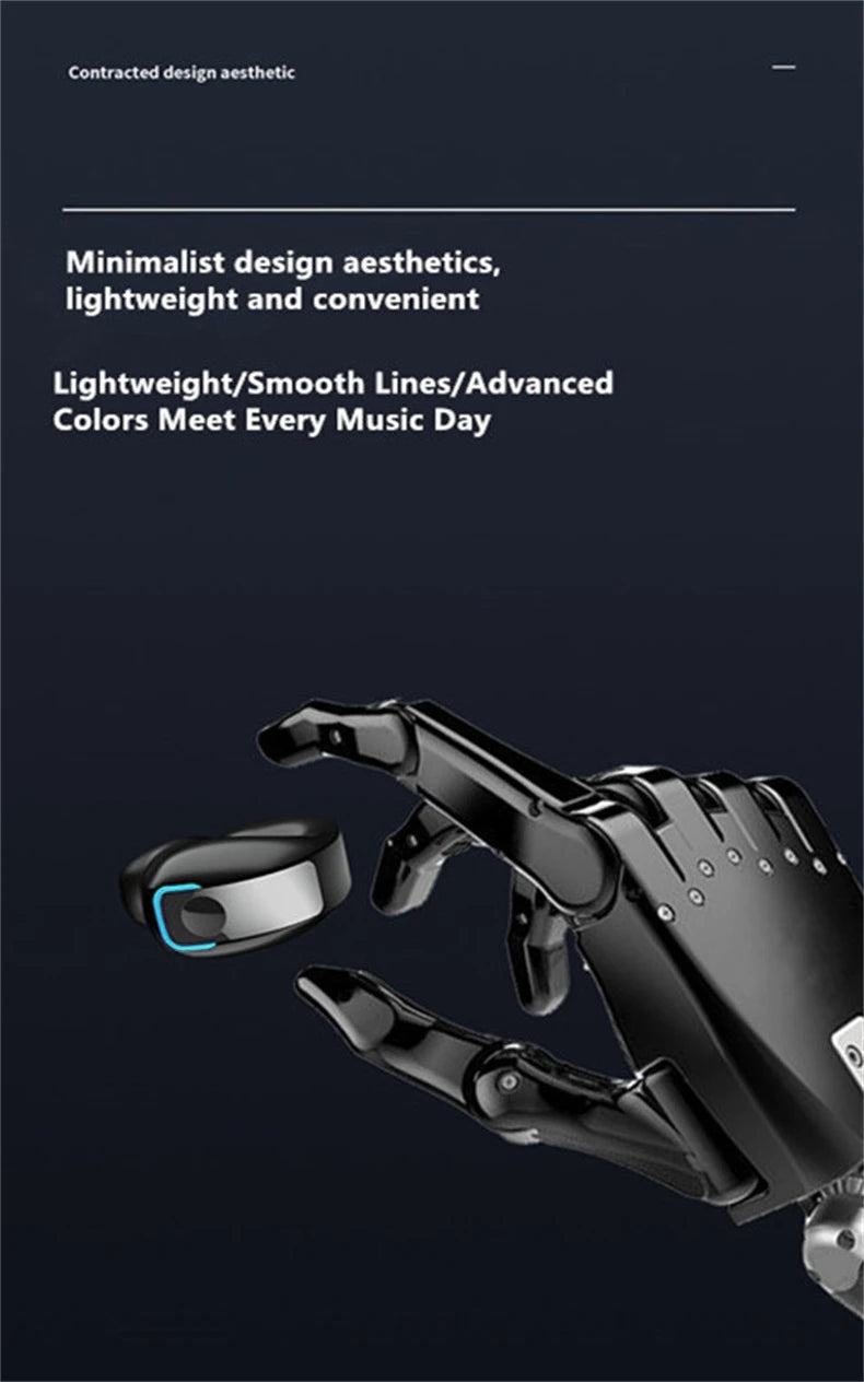 Clip-On Wireless Bluetooth Earphones - Open - Ear Sports Earbuds Bone Conduction Style TWS Headset