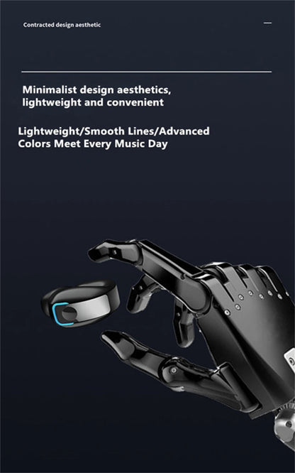 Clip-On Wireless Bluetooth Earphones - Open - Ear Sports Earbuds Bone Conduction Style TWS Headset