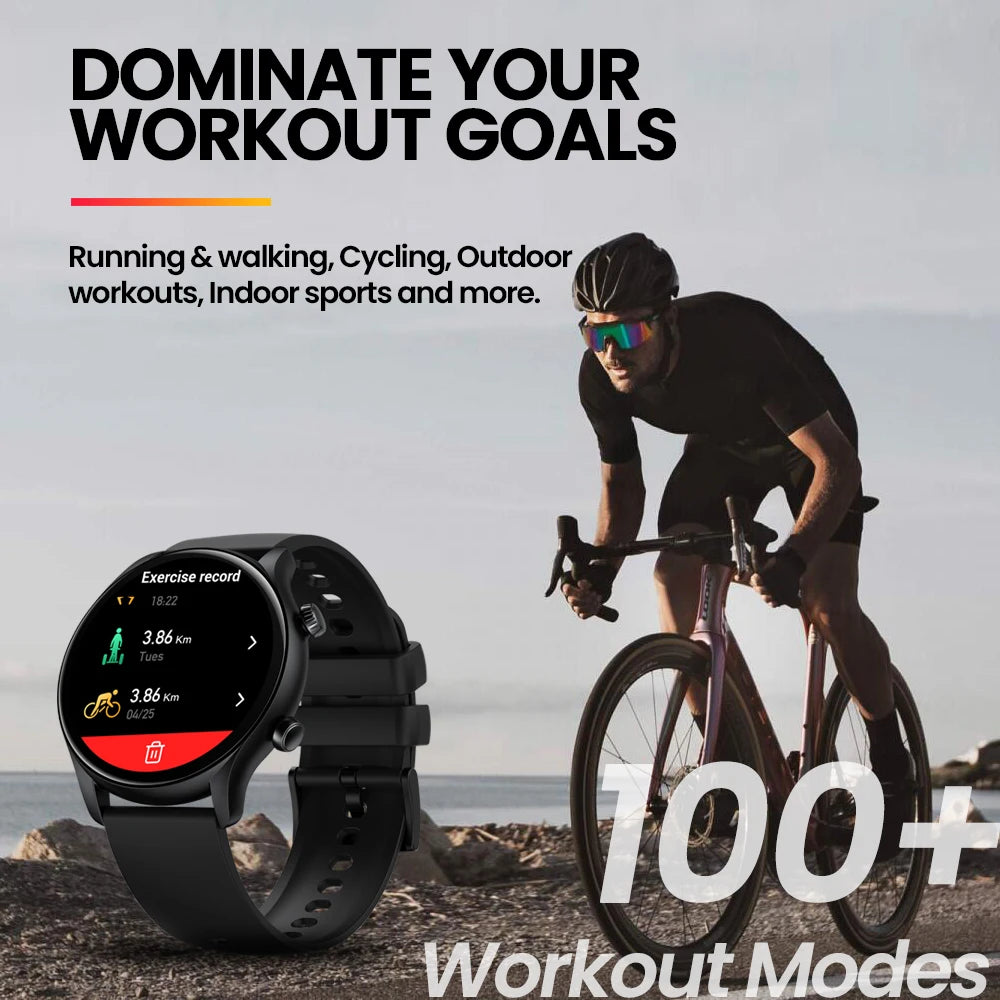 Zeblaze Btalk 3 Plus Smart Watch - 1.39" HD Touchscreen Bluetooth Calling Smartwatch for Men & Women
