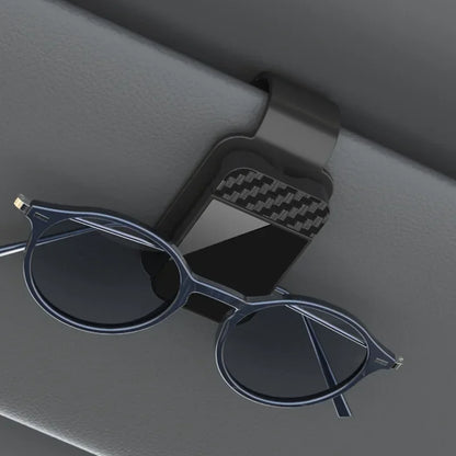 Car Sun Visor Sunglasses Clip - Multifunctional Eyeglass Holder & Card Organizer