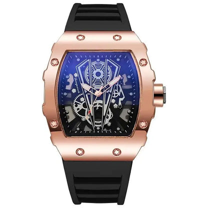 Yolako Men's Minimalist Sports Watch - Large 42mm Dial Casual Quartz Wristwatch With Silicone Band