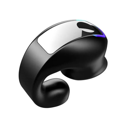 Clip-On Wireless Bluetooth Earphones - Open - Ear Sports Earbuds Bone Conduction Style TWS Headset