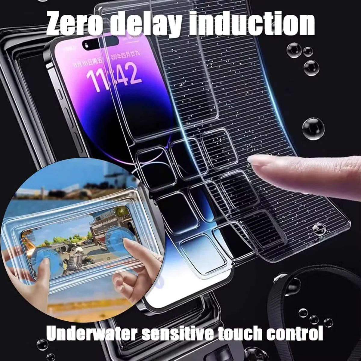 Universal Waterproof Phone Bag - Touch-Responsive Floating Underwater Case
