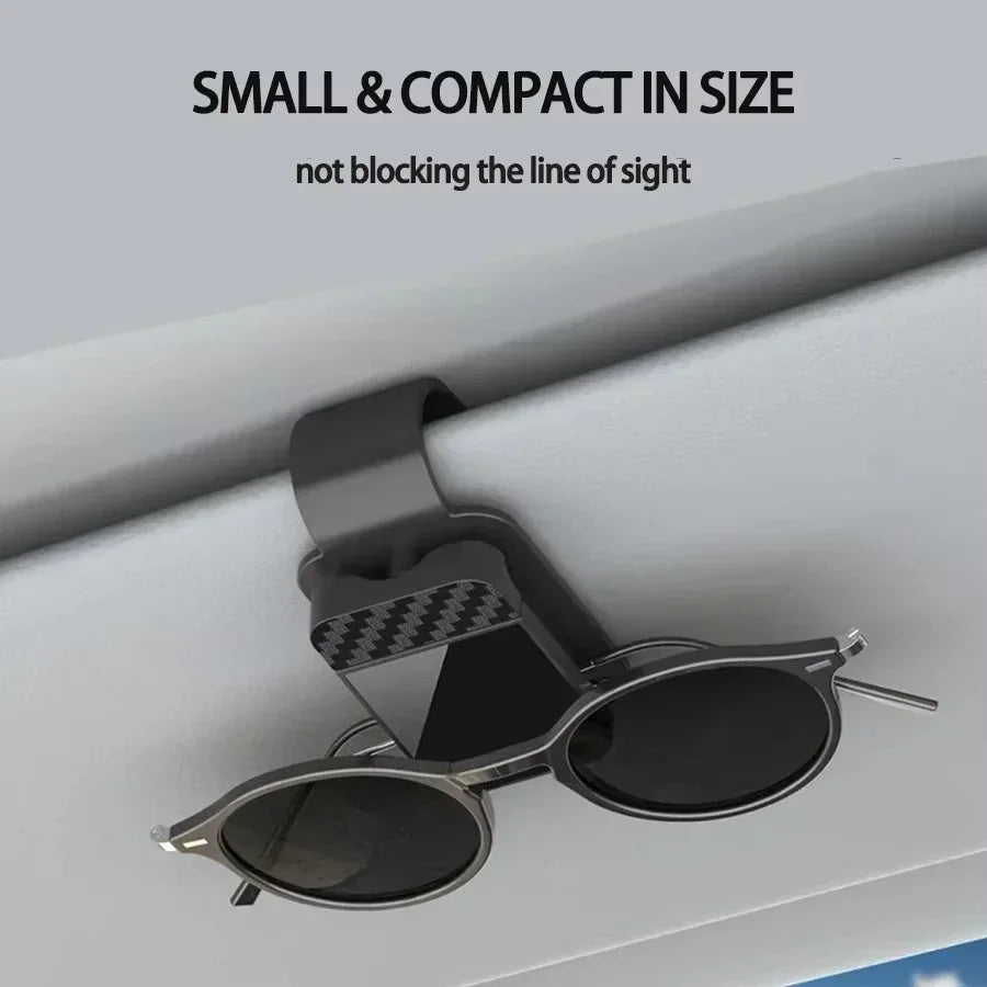 Car Sun Visor Sunglasses Clip - Multifunctional Eyeglass Holder & Card Organizer