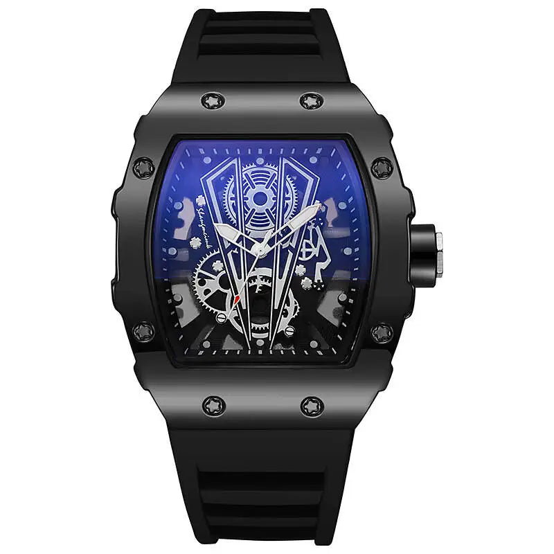 Yolako Men's Minimalist Sports Watch - Large 42mm Dial Casual Quartz Wristwatch With Silicone Band