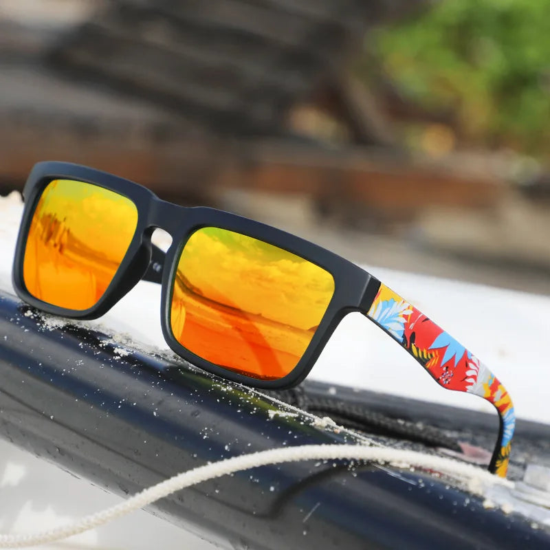 VEGUEROS 4-Pack Square Sports Sunglasses - UV400 Protection Unisex Eyewear for Men & Women