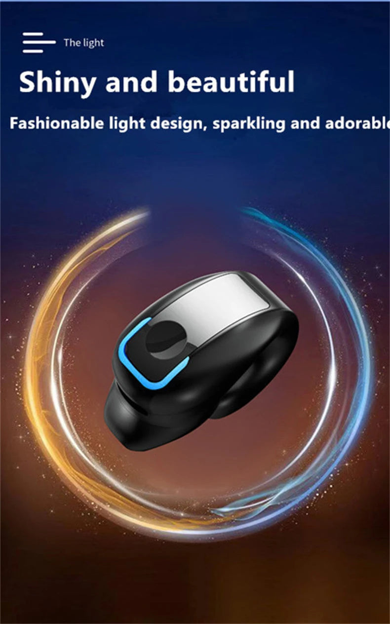 Clip-On Wireless Bluetooth Earphones - Open - Ear Sports Earbuds Bone Conduction Style TWS Headset