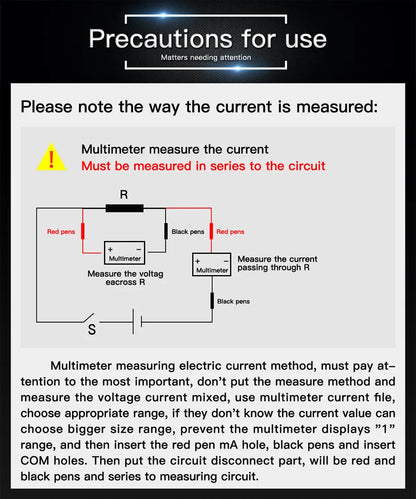 ANENG SZ308 Digital Multimeter - Professional AC/DC Voltage Tester With Backlight LCD Display