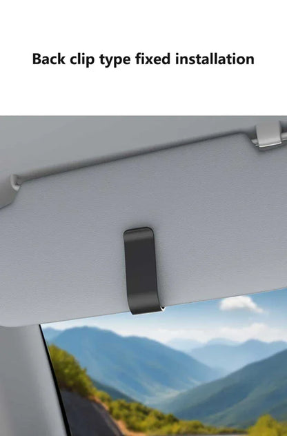 Car Sun Visor Sunglasses Clip - Multifunctional Eyeglass Holder & Card Organizer