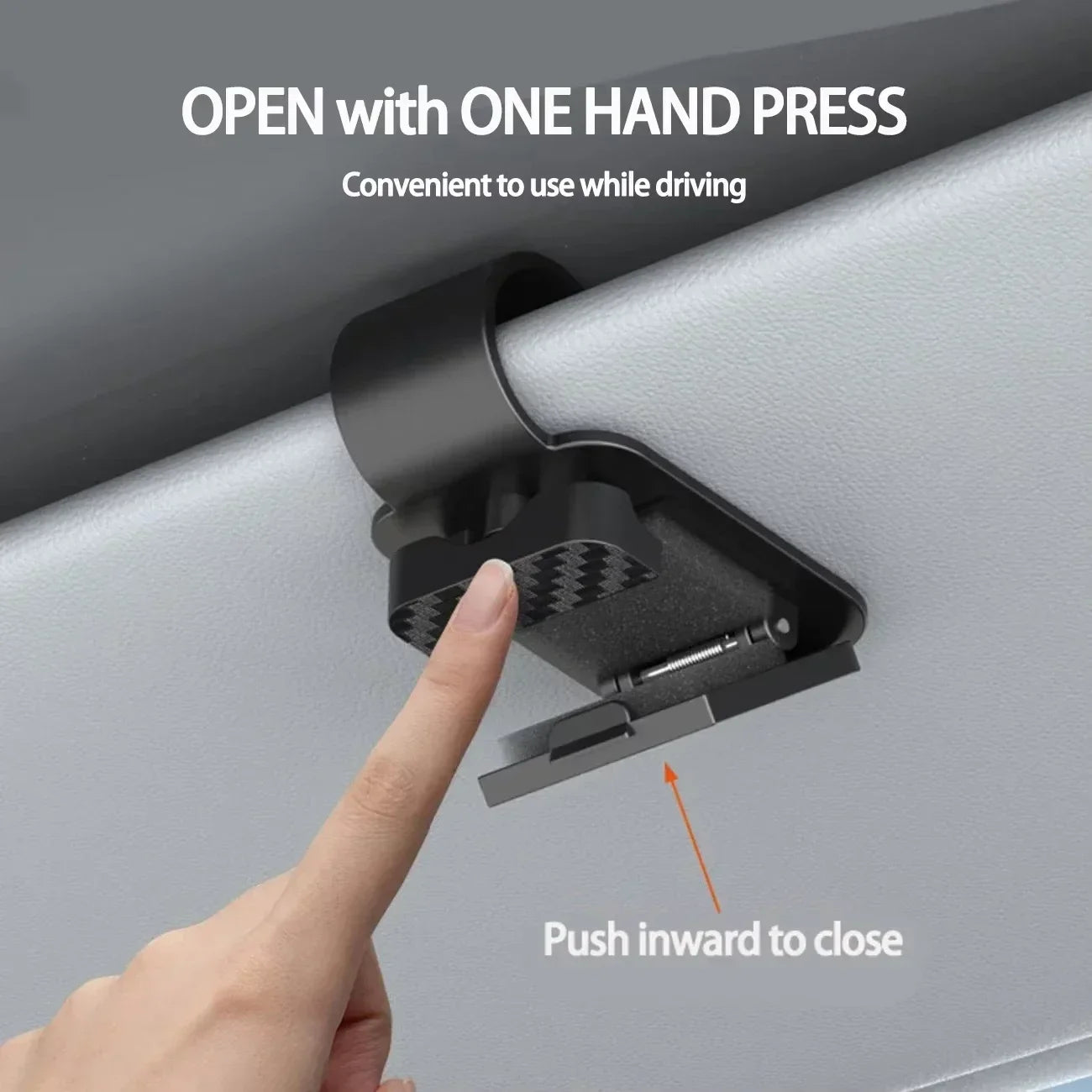 Car Sun Visor Sunglasses Clip - Multifunctional Eyeglass Holder & Card Organizer