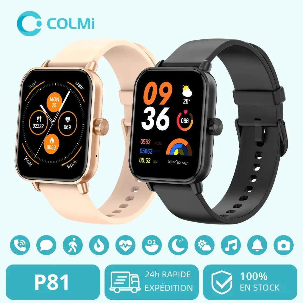COLMI P81 Smart Watch - 1.9" HD Screen Bluetooth Calling Smartwatch for Men & Women