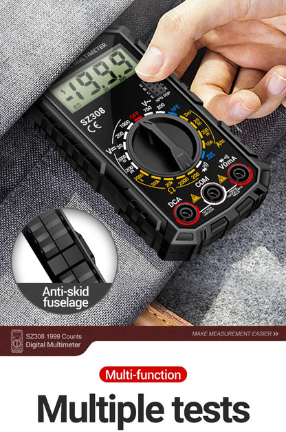 ANENG SZ308 Digital Multimeter - Professional AC/DC Voltage Tester With Backlight LCD Display