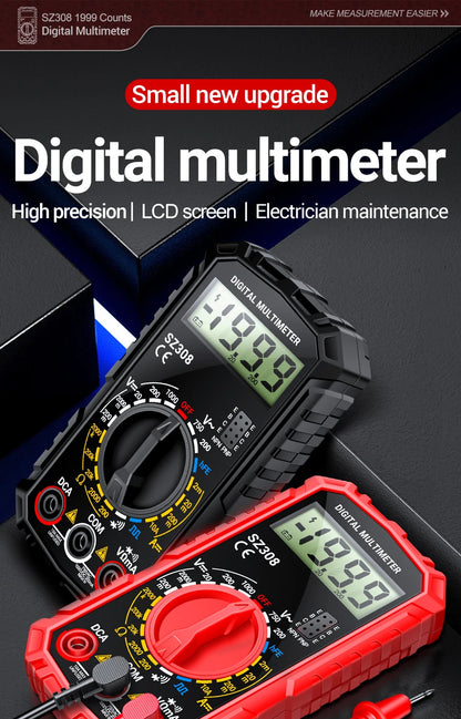 ANENG SZ308 Digital Multimeter - Professional AC/DC Voltage Tester With Backlight LCD Display