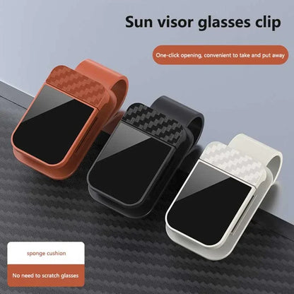 Car Sun Visor Sunglasses Clip - Multifunctional Eyeglass Holder & Card Organizer