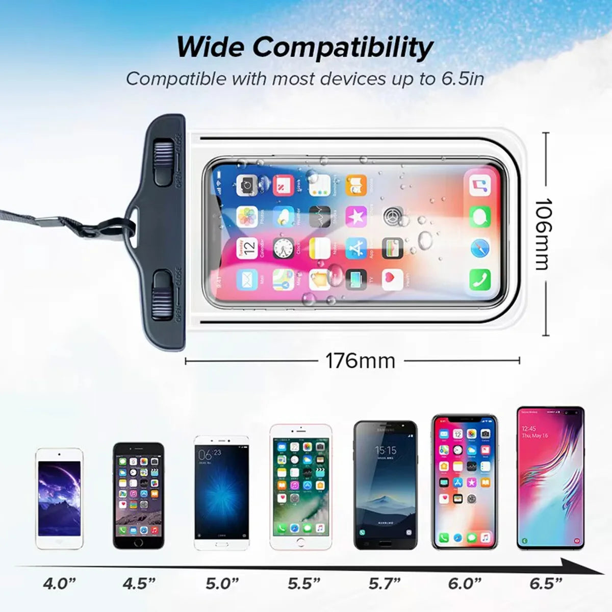 Universal Waterproof Phone Bag - Touch-Responsive Floating Underwater Case