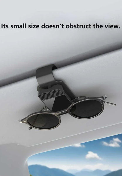 Car Sun Visor Sunglasses Clip - Multifunctional Eyeglass Holder & Card Organizer