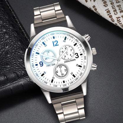 Yolako Men's Quartz Watch - Elegant stainless Fashion & Business Casual Wristwatch Set