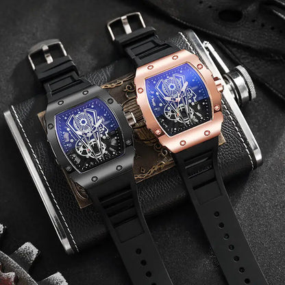 Yolako Men's Minimalist Sports Watch - Large 42mm Dial Casual Quartz Wristwatch With Silicone Band