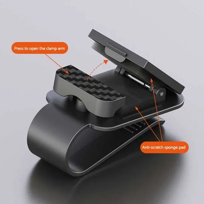 Car Sun Visor Sunglasses Clip - Multifunctional Eyeglass Holder & Card Organizer