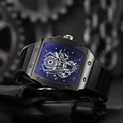Yolako Men's Minimalist Sports Watch - Large 42mm Dial Casual Quartz Wristwatch With Silicone Band