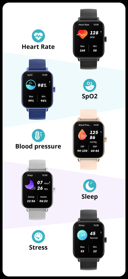 COLMI P81 Smart Watch - 1.9" HD Screen Bluetooth Calling Smartwatch for Men & Women